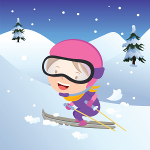 girl skiing, helmet, winter activity, downhill skiing, children skiing, ski safe, wear helmet, Christmas time, holidays, winter vacation, ski holiday, family skiing, skis, googles, activities, sporting, exercise, trees, snow, snowboard, smile, happy, skiing adventure, safety on the slopes, injury prevention, safety, concussion prevention, ski safe